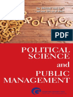 Political Science and Public Management Catalog 2016