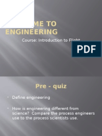 Welcome To Engineering: Course: Introduction To Flight