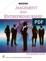 Management and Entrepreneurship