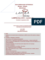 LAMPEA-Doc 2015 - Numéro 23 / Vendredi 4 Septembre 2015