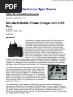 Download Standard Mobile Phone Charger with USB Port by Ionela SN2784267 doc pdf