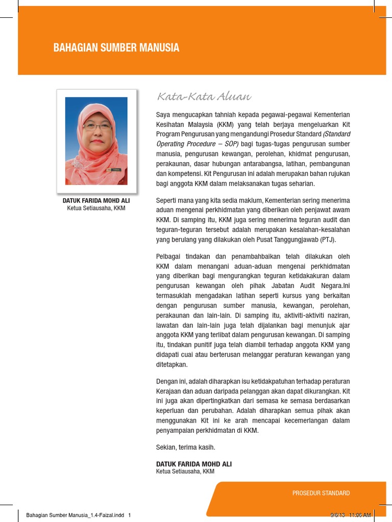 Bahagian Sumber Manusia Pdf