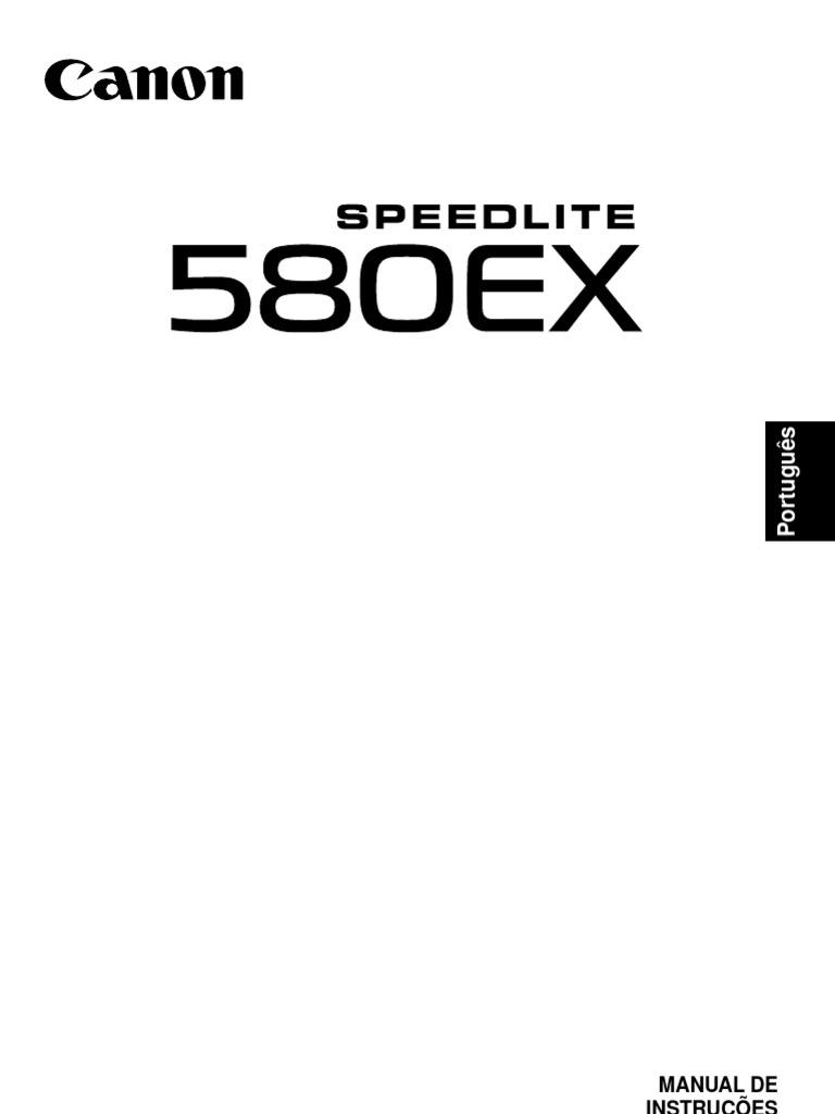 Manual Flash Canon 580 EX II PDF Flash (fotografia) Abertura