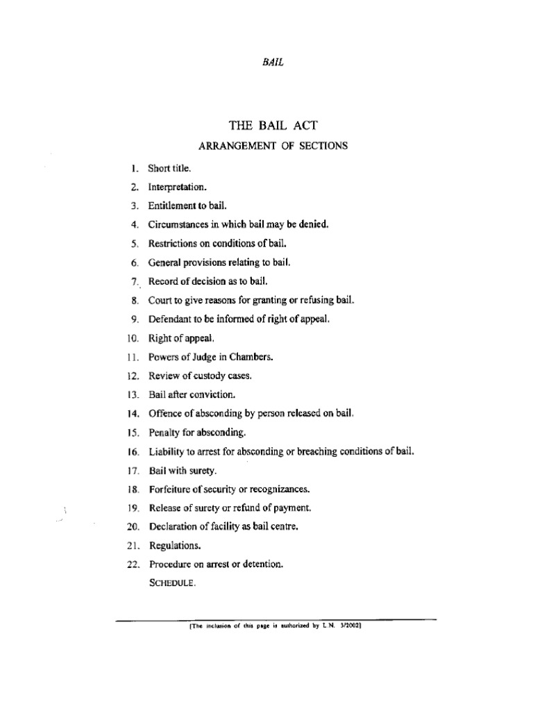 Bail Act Jamaica Bail Justice Of The Peace