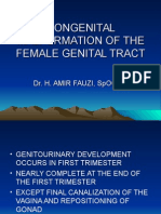Congenital Malformation of The Female Genital Tract