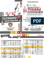 Calendario de Eventos Deportivos IMDET 2015 PDF