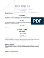 Codigo Penal Guatemalteco Decreto Del Congreso 17-73