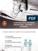 Contraloria Interna (Minicipal, Estatal y Federal)