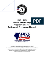 AmeriCorps Program Director Policy and Procedure Manual - State Director's Manual