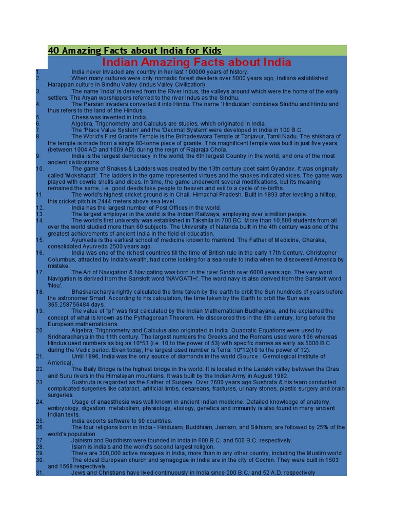 WHAT ARE 5 INTERESTING FACTS ABOUT INDIA FOR KIDS visual data 5