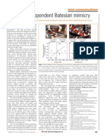 Frequency-Dependent Batesian Mimicry