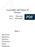 Philosophy and Nature of Science