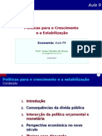 Politicas Para o Crescimento e Estabilizacao