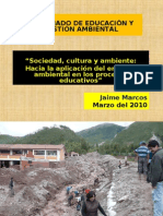 Sociedad, Cultura y Ambiente -Jaime Marcos