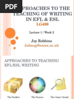 WRITING 1 Approaches To The Teaching of Writing 12.JR