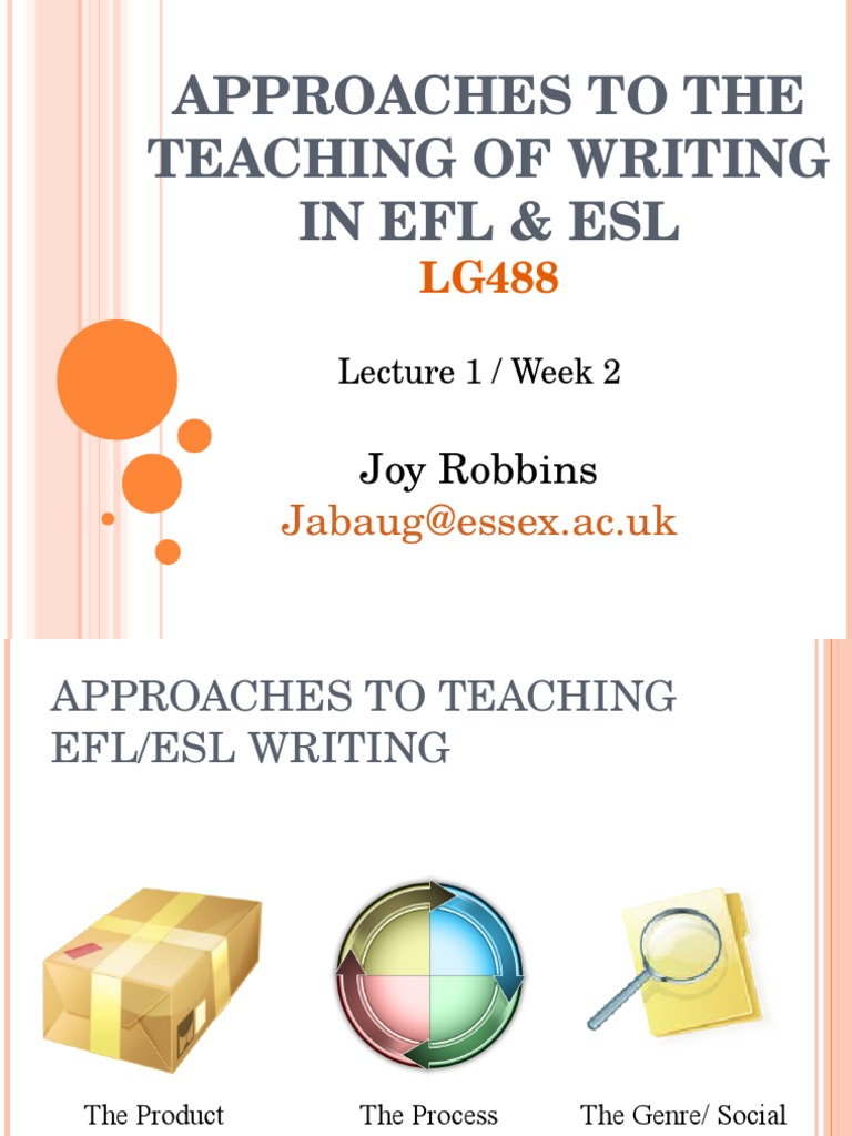 EFL Writing: Teaching Approaches Explained | PDF | English As A Second ...