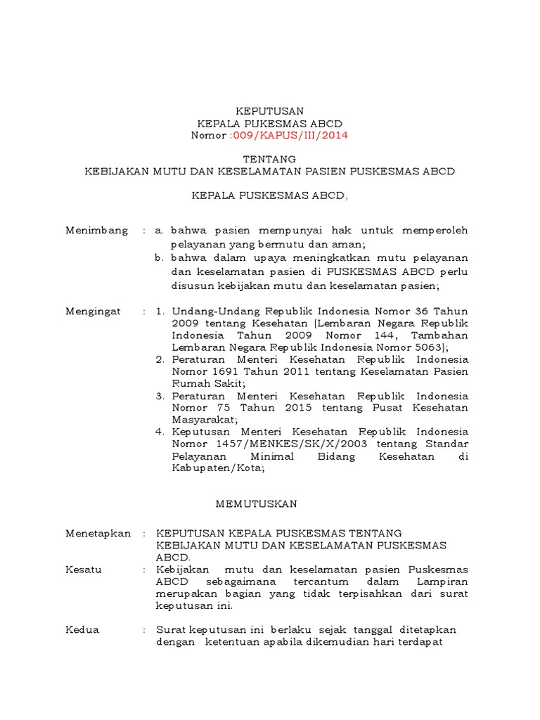 Contoh Surat Jaminan Keselamatan Contoh Surat