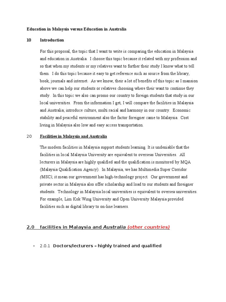 Study in Malaysia Is Better Than Other Country | PDF | Malaysia ...