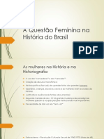 A Questão Feminina Na História Do Brasil