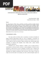 o Estágio Nos Cursos de Licenciatura Reflexões Sobre as Práticas Docentes