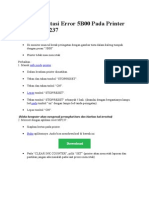 Cara Mengatasi Error 5B00 Pada Printer Cannon