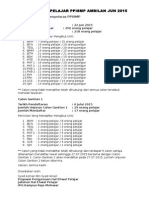 Untuk Makluman Penyelaras PPISMP