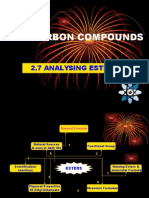 2.0 Carbon Compounds: 2.7 Analysing Esters