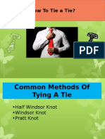 Learn How To Tie a Tie With Common Knots