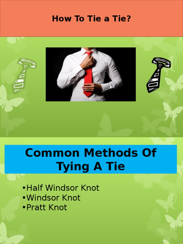 How To Wear A Tie | PDF