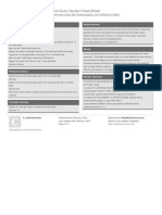 Lucene Query Syntax Cheat Sheet: by Via