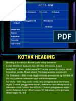 Petunjuk Pembuatan SOP