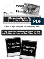 Family Camp Flyer - Harvesters