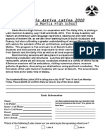 Latin Application Form