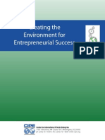 CIPE Report Creating the Environment for Entrepreneurial Success