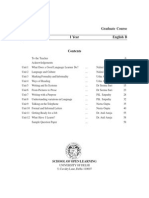 BA Program 1st, Year English (B) Compulsory Course