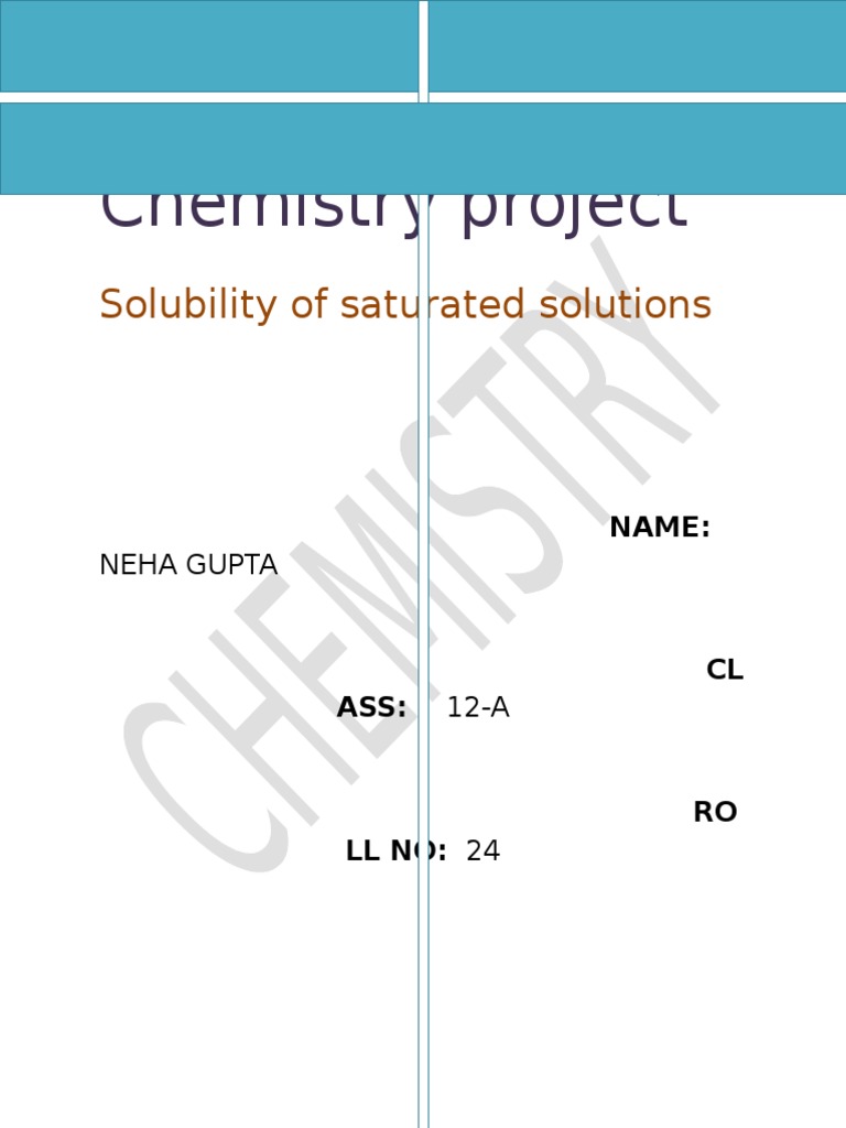 Chemistry Solution Properties Of Water