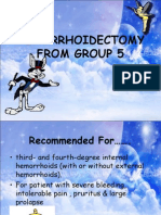 Hemorrhoidectomy From Group 5