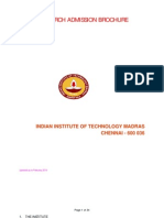 Research Admission Brochure