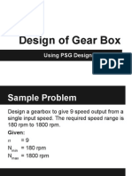 Design of 9 Speed Gear Box