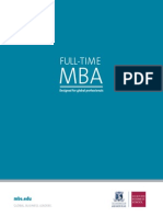 MBS Full Time MBA Brochure
