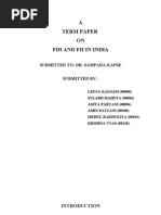 Download Term Paper on FII  FDI by amin pattani SN27866433 doc pdf