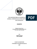 Pengaruh Kecerdasan Emosional Terhadap Kinerja Auditor Pada