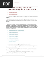 Metodologia de Investigação Científica