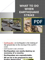 What To Do When Earthquake Strike