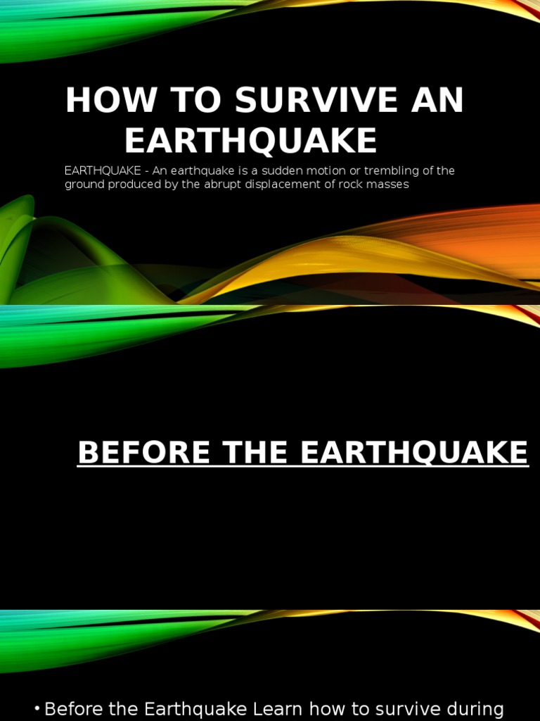 Earthquake Readiness Gr02 PDF Earthquakes Battery (Electricity)