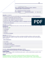 Comportamento Organizacional - (15) - AV2 - 2012.3