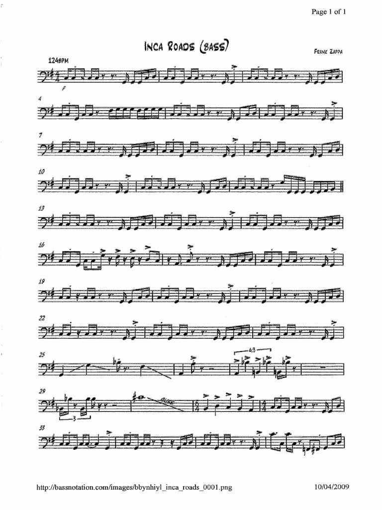 Zappa Inca Roads
