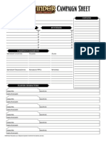 Pathfinder Campaign Worksheets