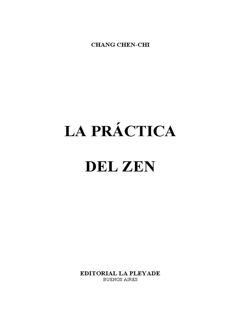 La Practica Del Zen Chang ChenChi PDF