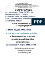 Conferences Du Professeur Omar Kihel